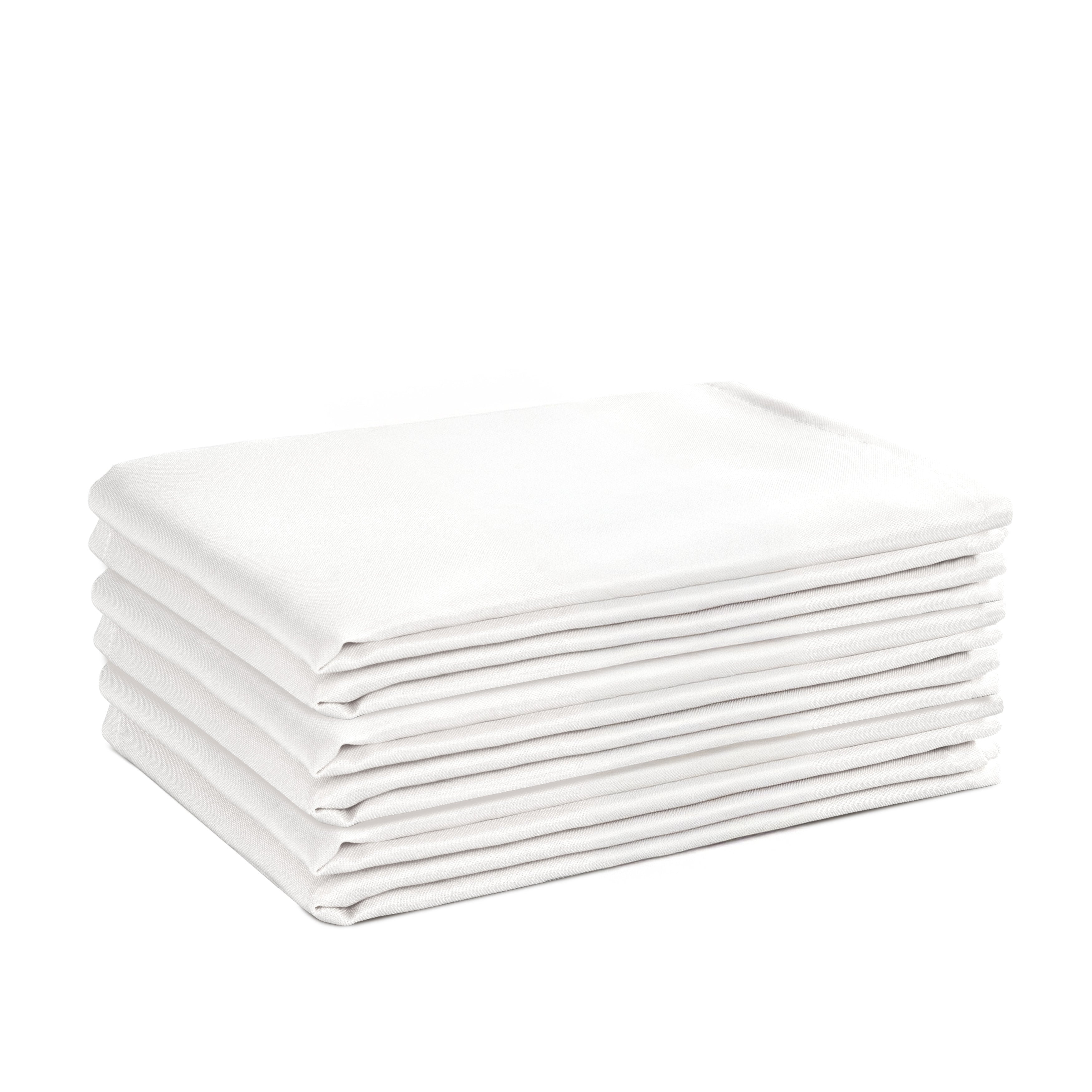 Set of 6 Napkins 50x50cm - White